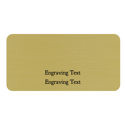 1 ½ x 3 Engraved Name Tag - Customer's Product with price 5.50 ID Zn5l1uzPeNMH5241cPgLSh4r