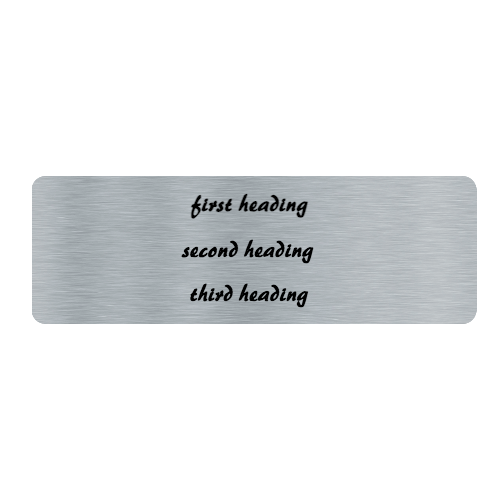 1 x 3 Color Printed Metal Name Tag - Customer's Product with price 8.50 ID V1u1So3sY_SdypjfmzigvN9Y