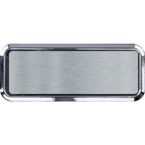 1 x 3 Blank Metal Name Tag - Customer's Product with price 3.00 ID -JXU_D3Z85bUlyPKvocFUTaW