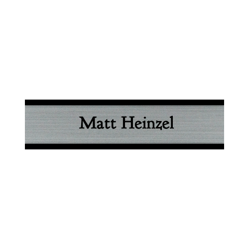 2 x 8 Engraved Desk Name Plate - Customer's Product with price 16.00 ID eYwAFuSbCt1Yr-NtDluf-tM5