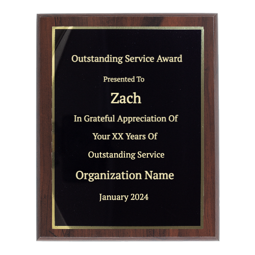 9"x12" Traditional Engraved Plaque - Customer's Product with price 39.99 ID QgJtBDsIxBMUhsUkcoWkrLYe